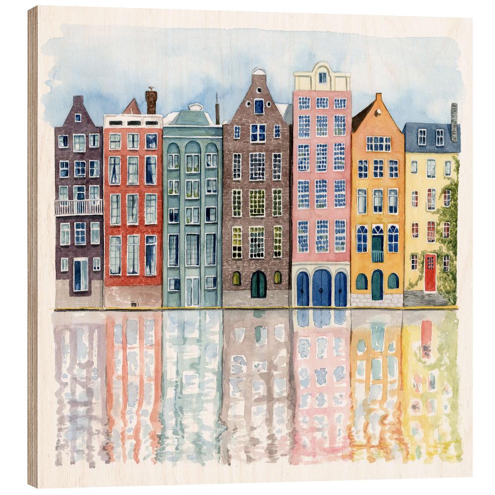 posterlounge Hout print Neighborhood I