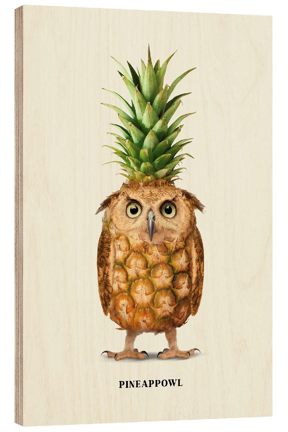 posterlounge Hout print Pineappowl