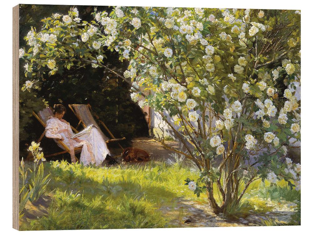 posterlounge Hout print Rozen