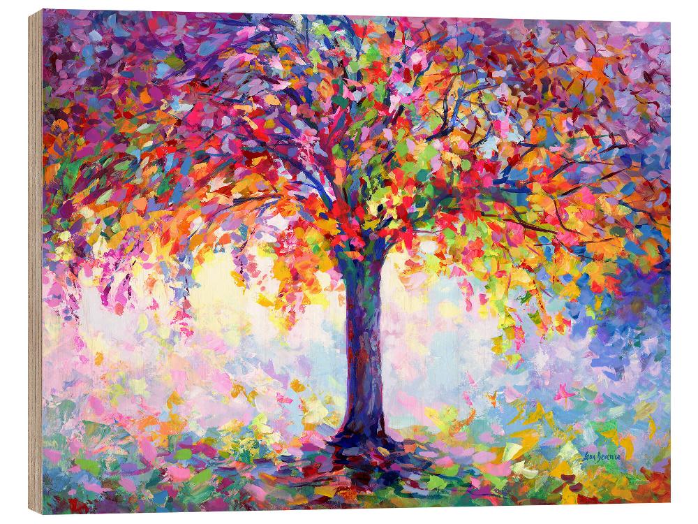 posterlounge Hout print Tree of Happiness