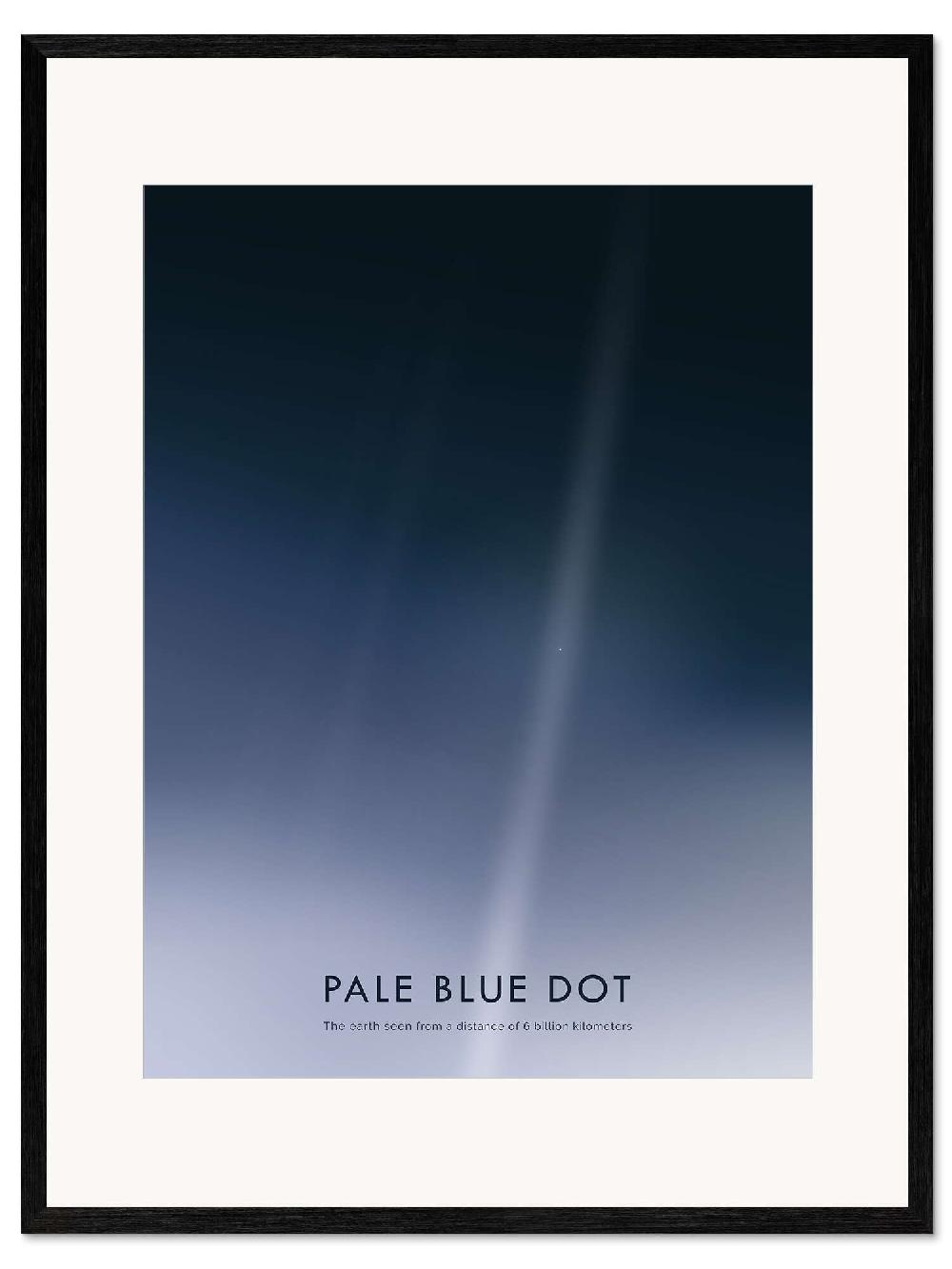posterlounge Ingelijste kunstdruk Pale Blue Dot