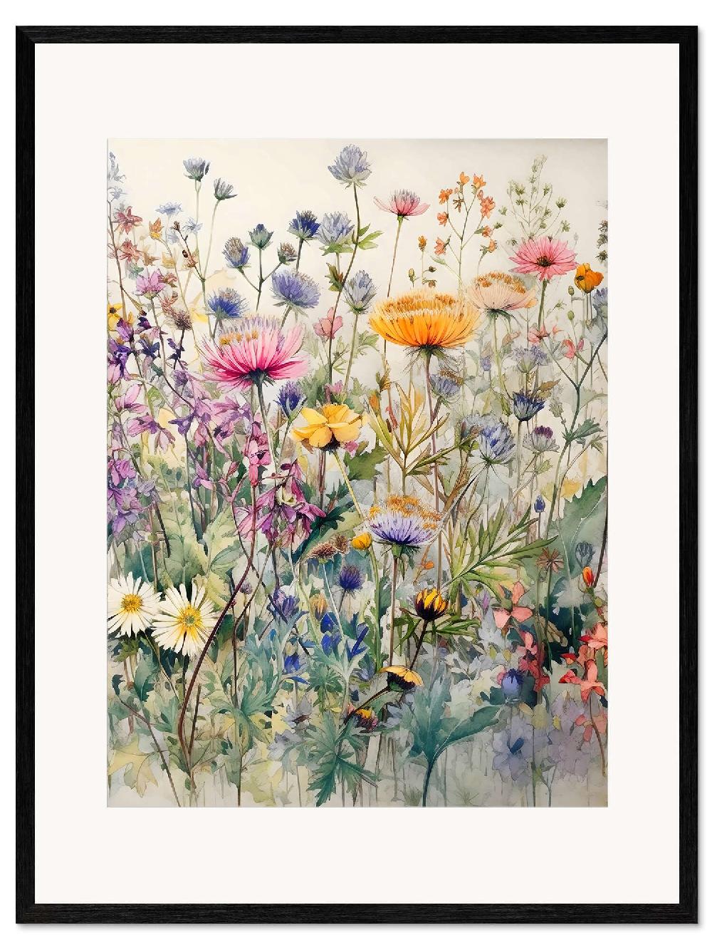posterlounge Ingelijste kunstdruk Wildflowers II