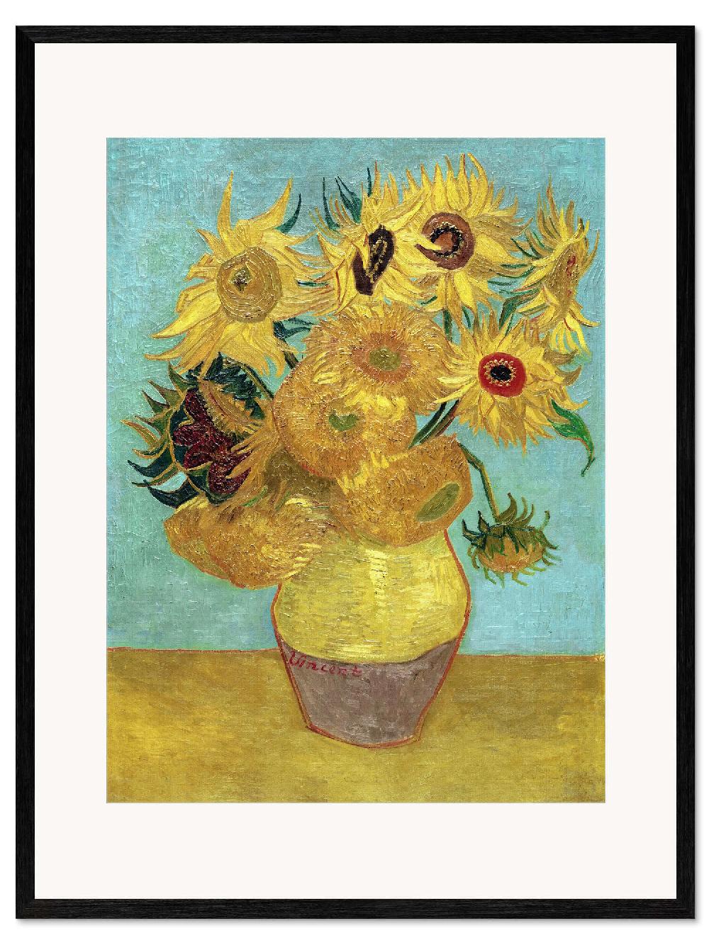 posterlounge Ingelijste kunstdruk Zonnebloemen