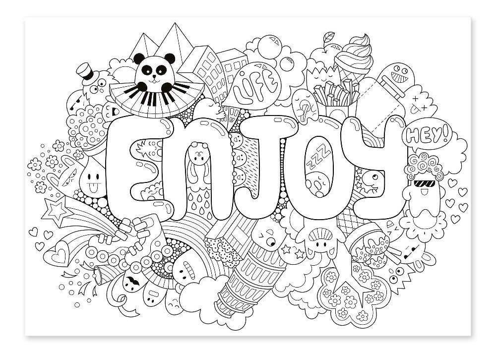 posterlounge Kleurposter Enjoy