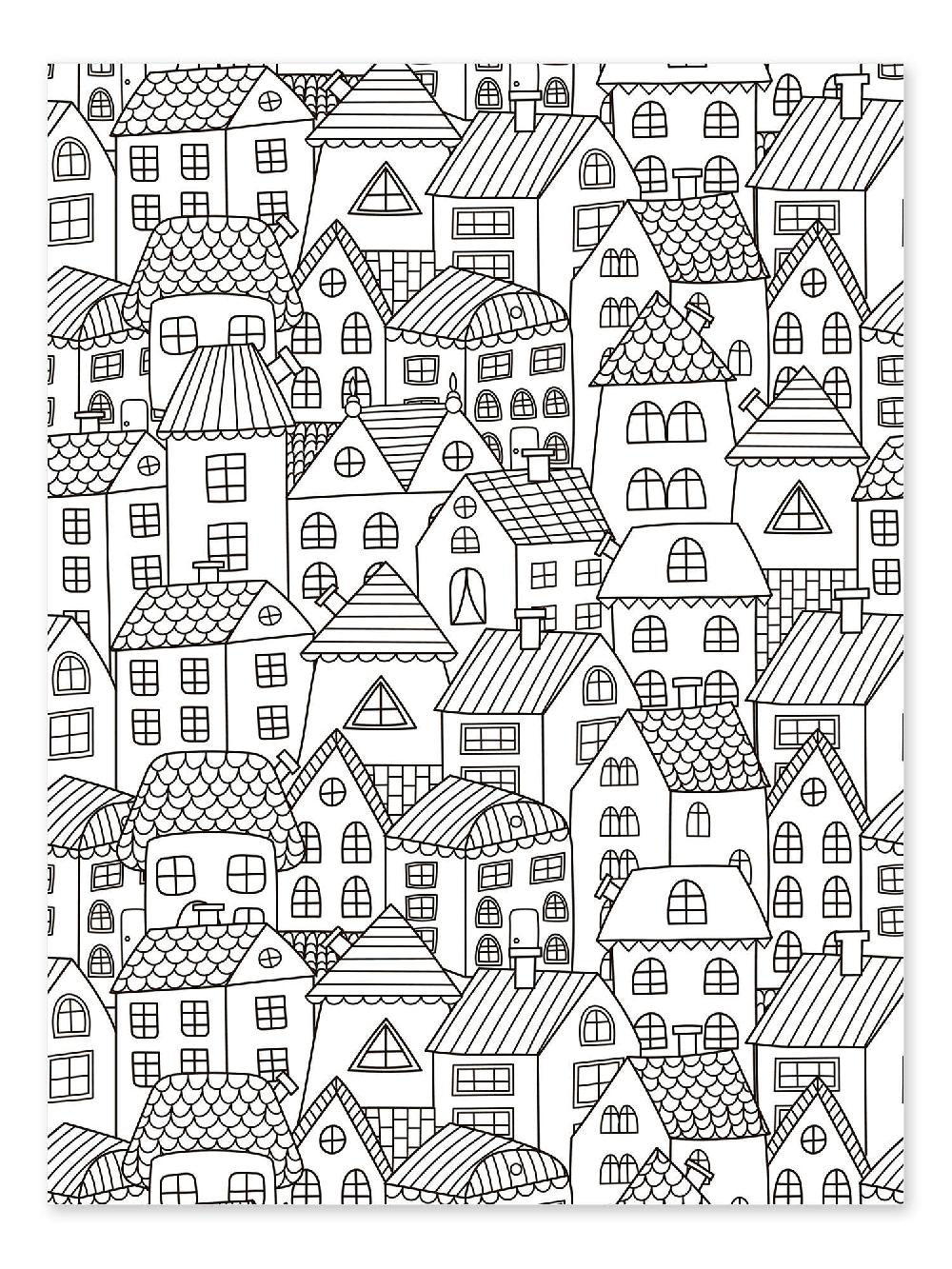 posterlounge Kleurposter Klein stadje van me