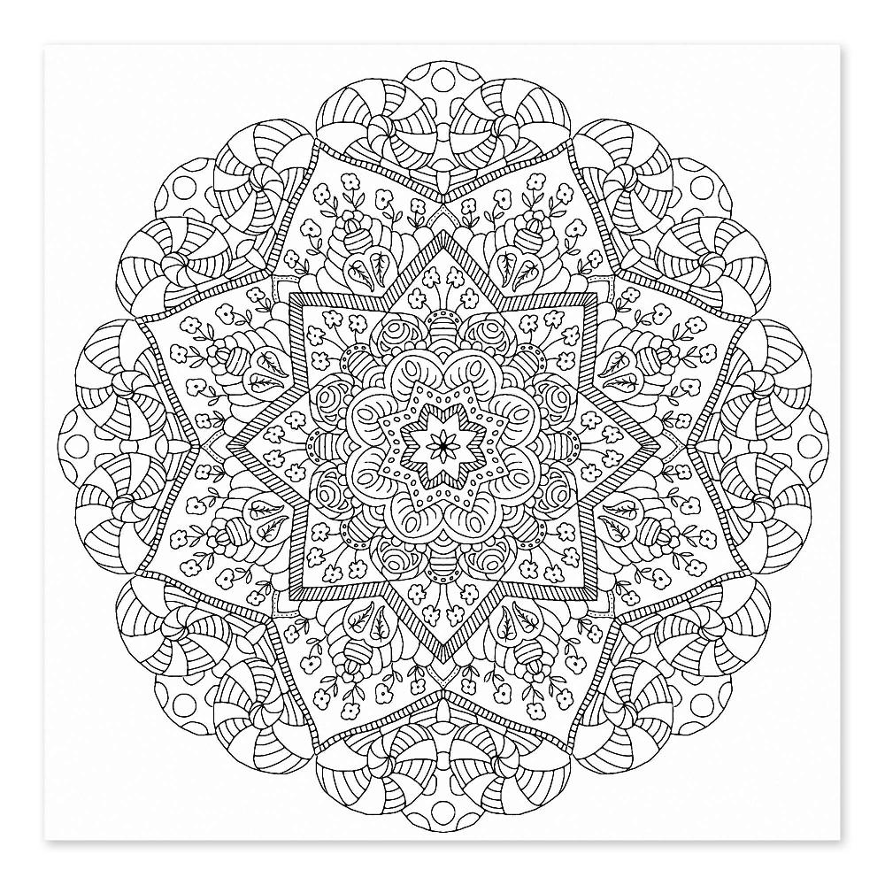 posterlounge Kleurposter The flower mandala