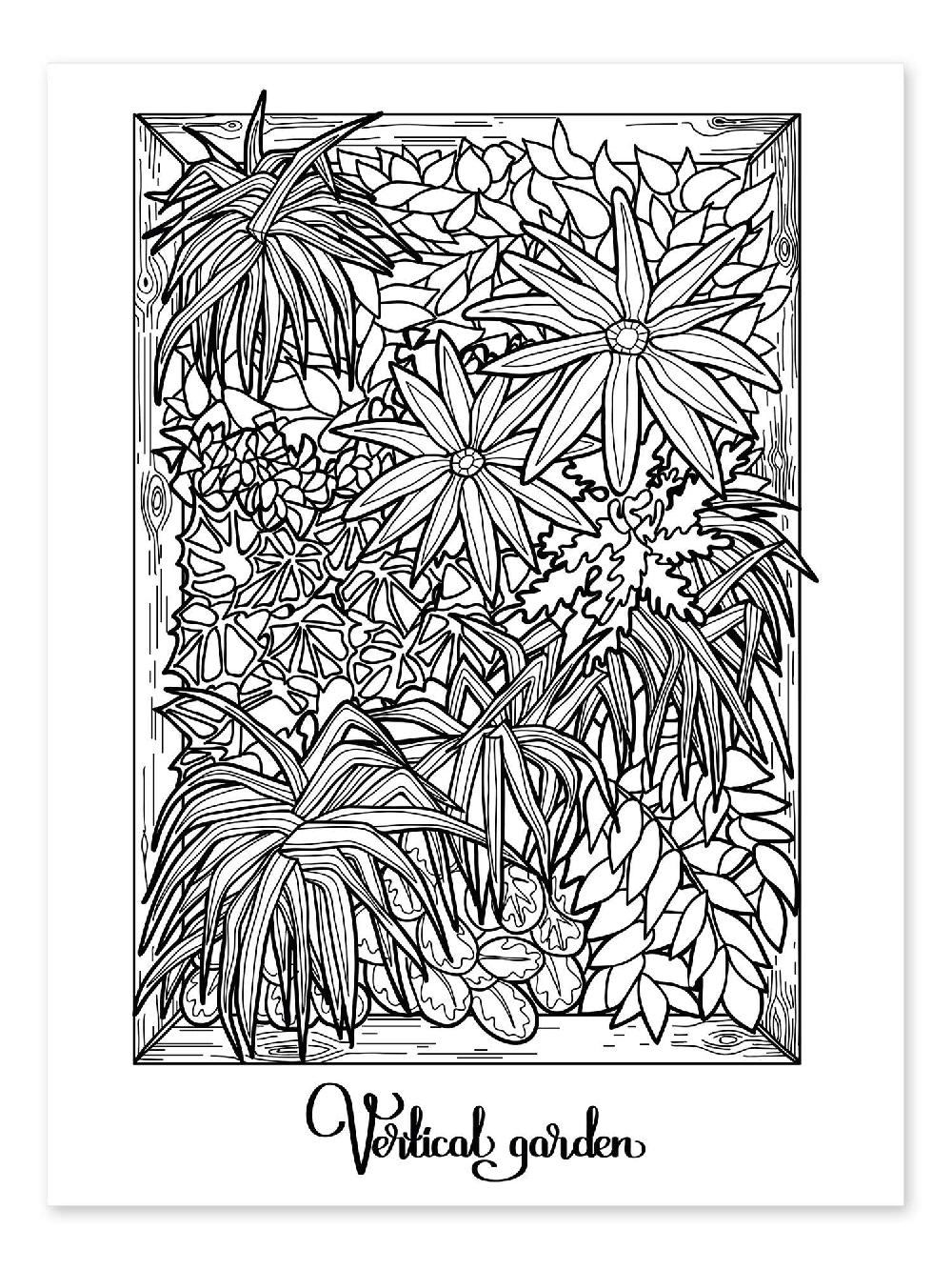 posterlounge Kleurposter Vertical garden