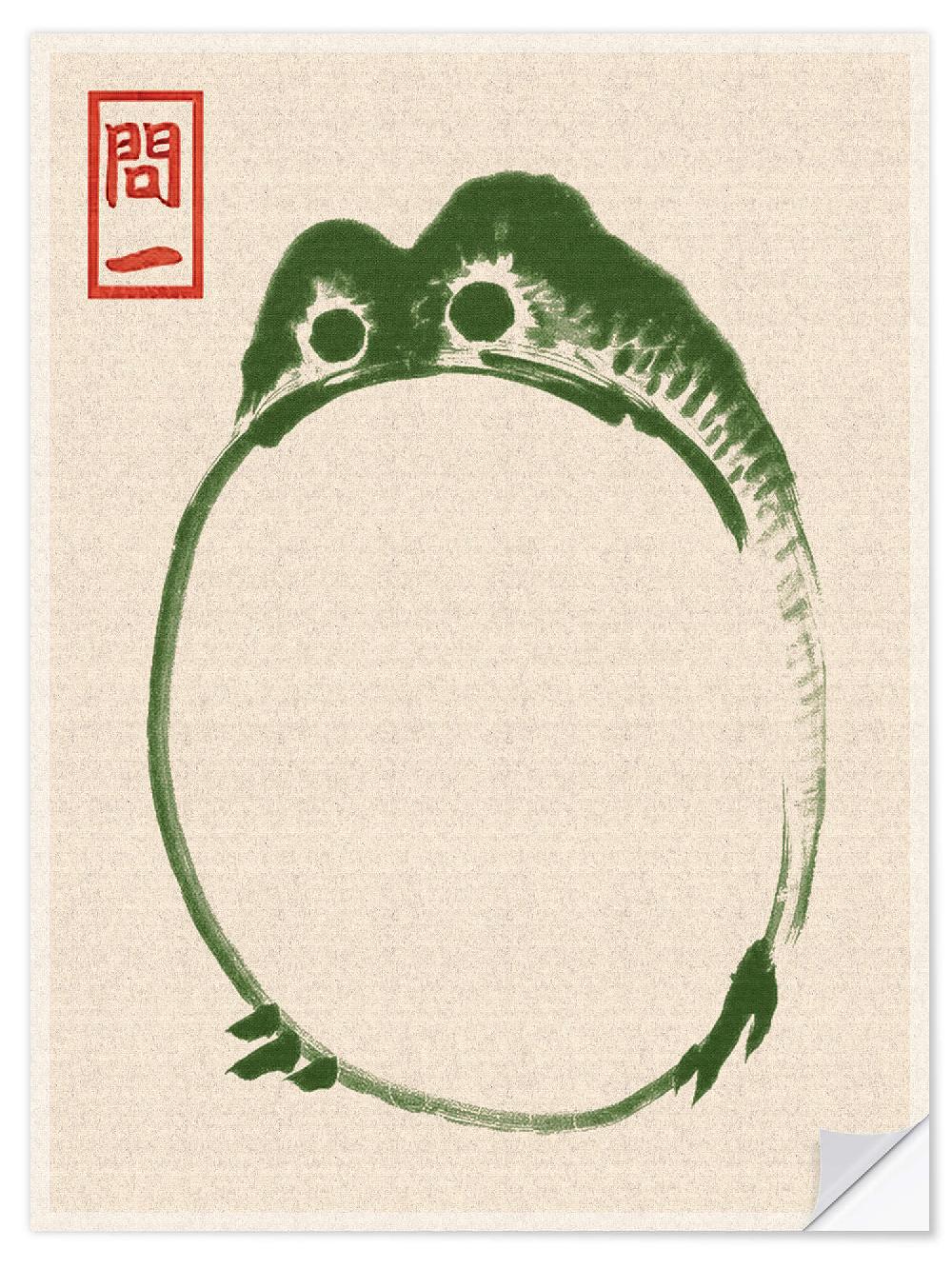 posterlounge Muursticker Grumpy Toad II