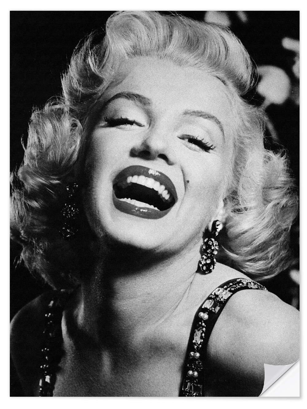 posterlounge Muursticker Marilyn Monroe Lipstick