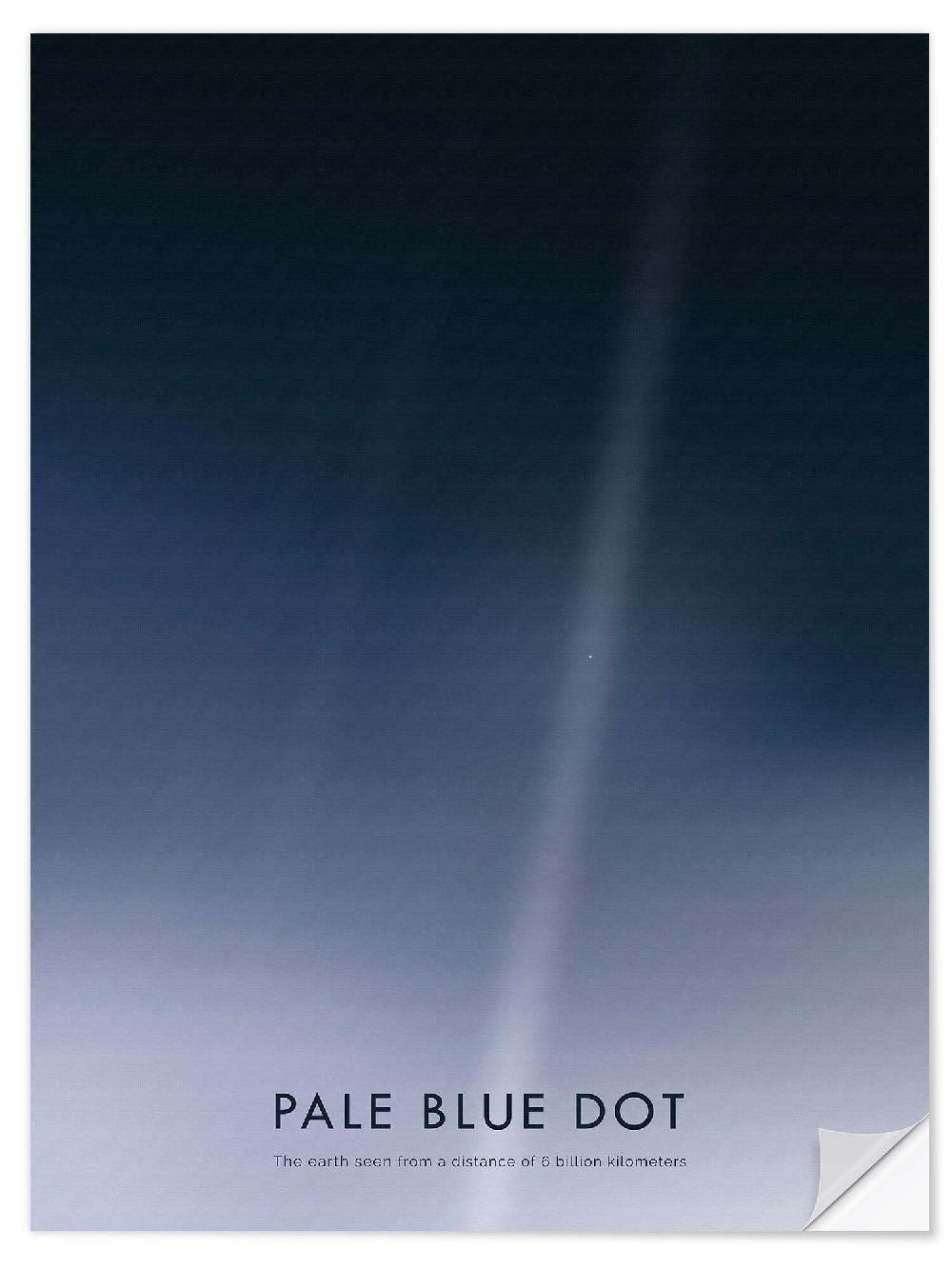 posterlounge Muursticker Pale Blue Dot