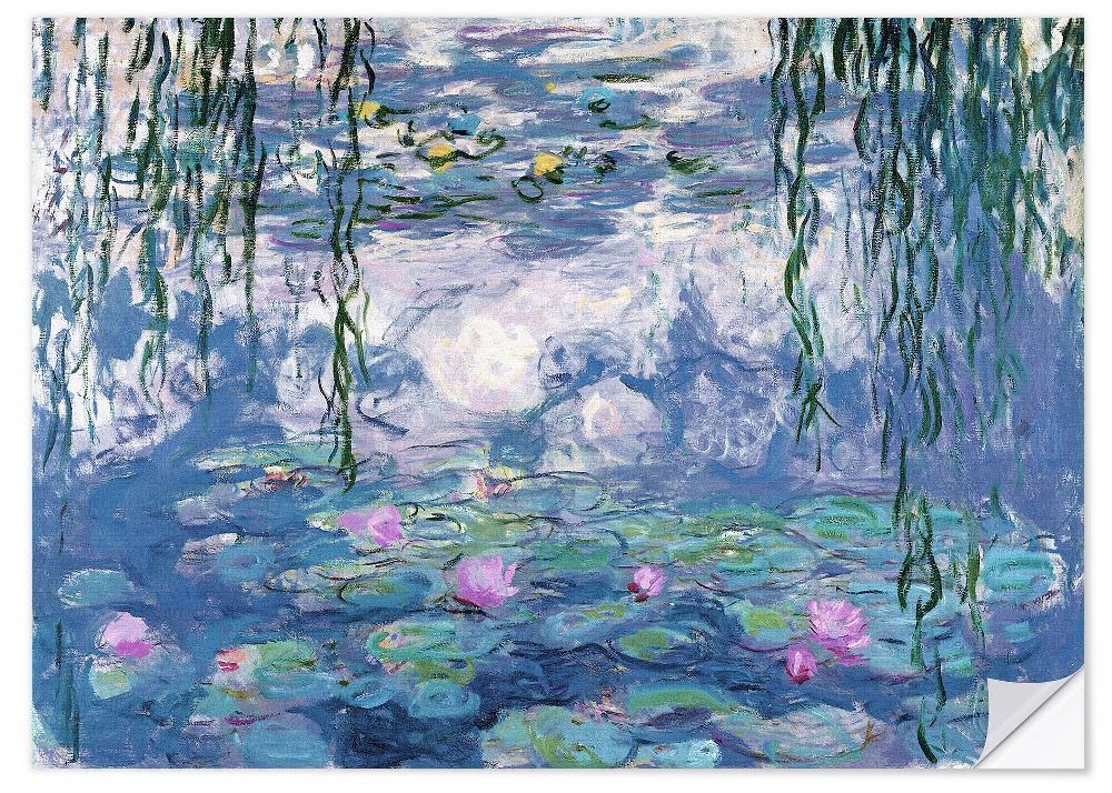 posterlounge Muursticker Waterlelies