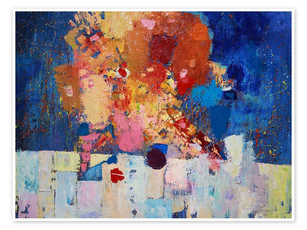 posterlounge Poster Abstract painting