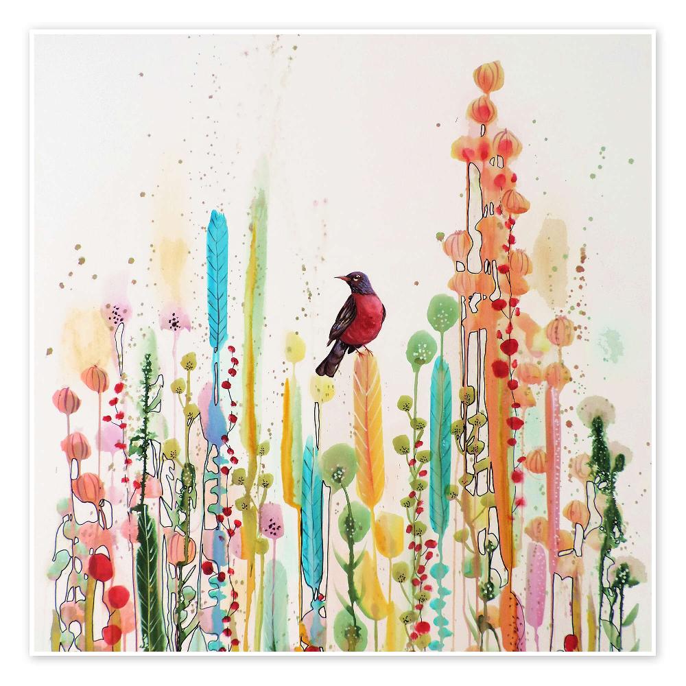 posterlounge Poster Altijd staat de dag vierkant