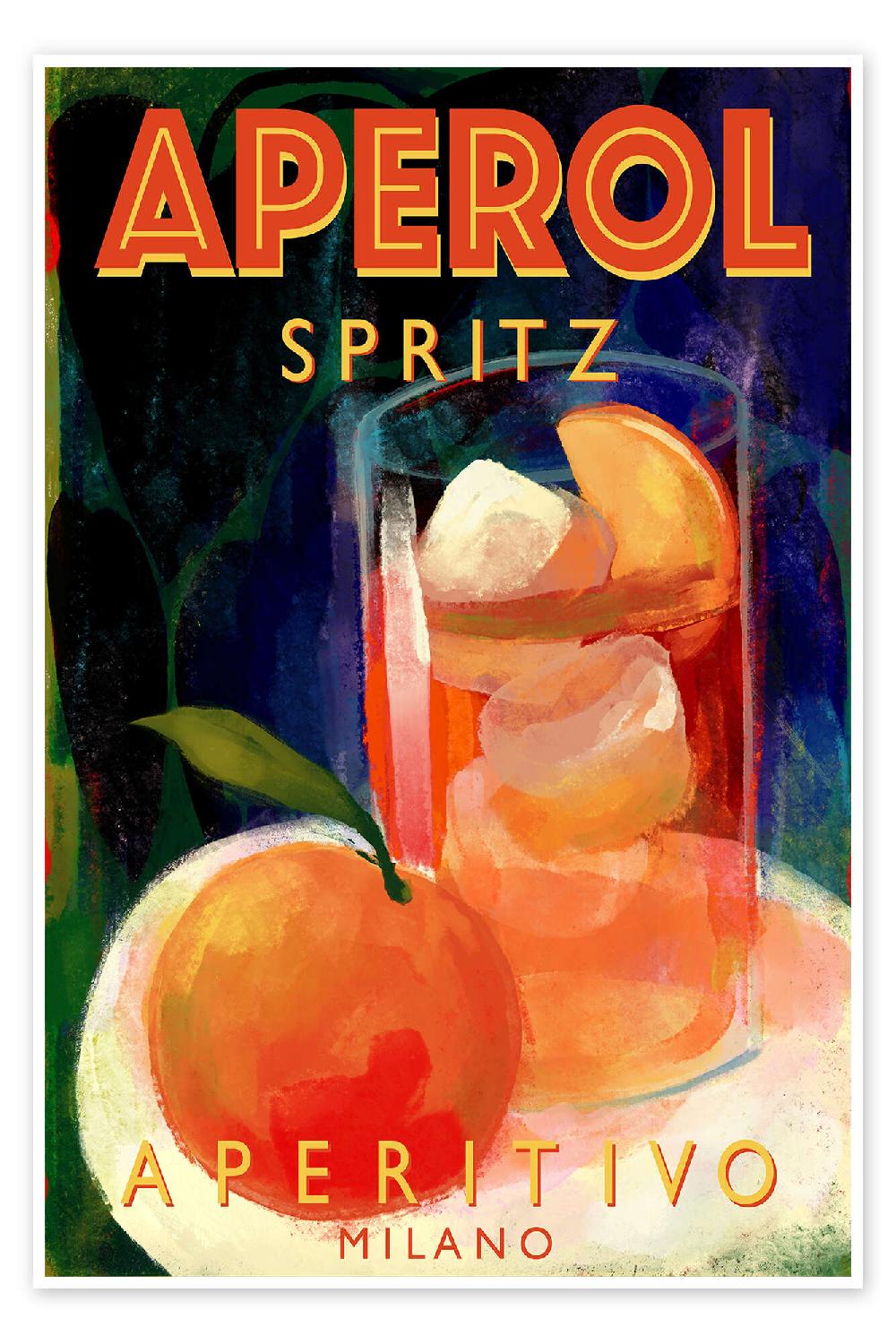 posterlounge Poster Aperol Spritz Aperitivo Milano