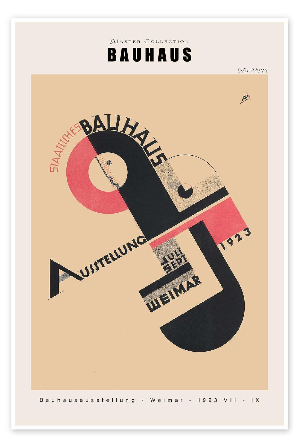 posterlounge Poster Bauhaus Exhibition Weimar 1923