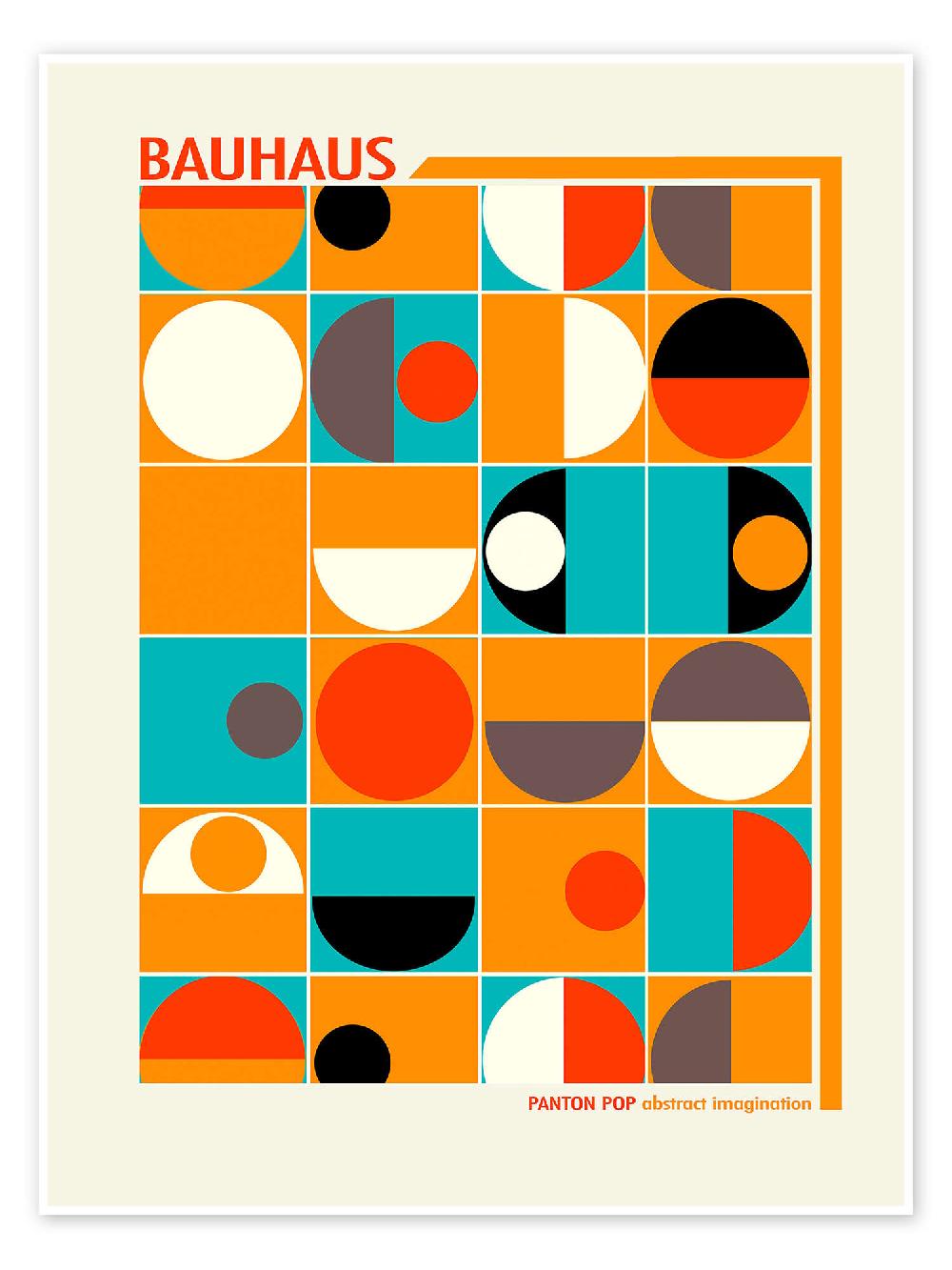 posterlounge Poster Bauhaus - Panton Pop