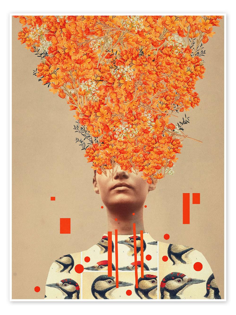 posterlounge Poster Bird Flight in Autumn