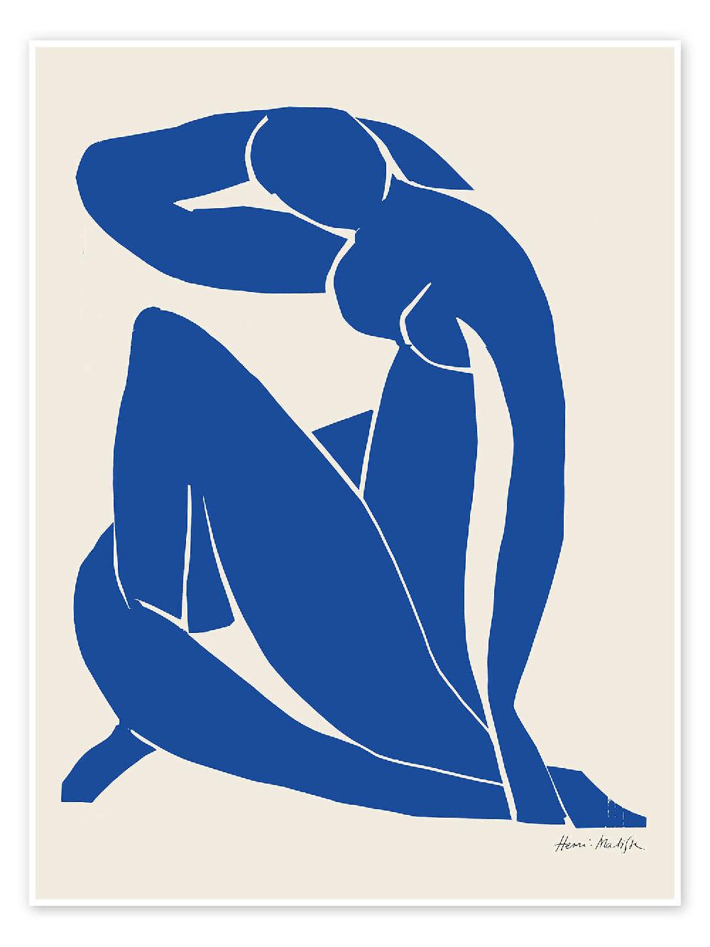 posterlounge Poster Blue Nude