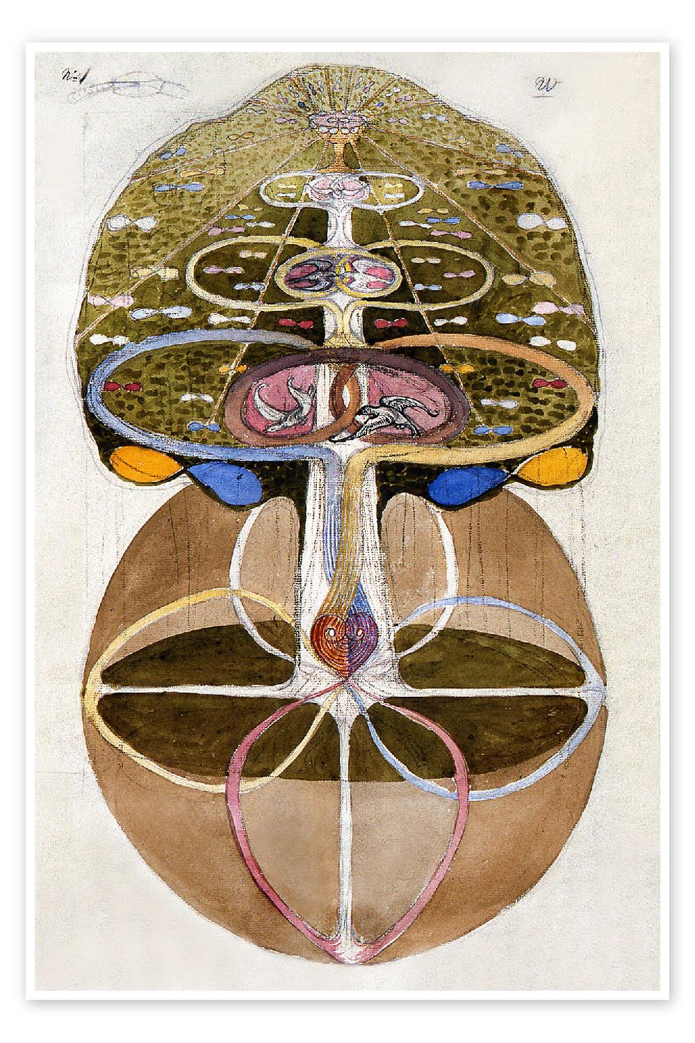 posterlounge Poster Boom van kennis nr. 1