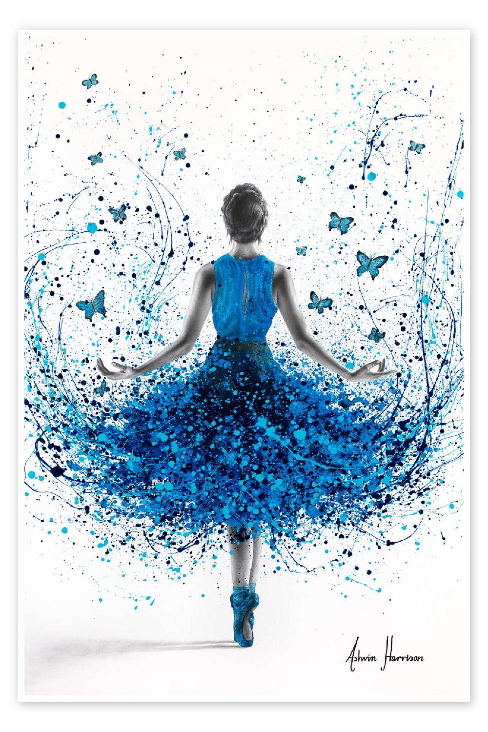 posterlounge Poster Butterfly Ballerina