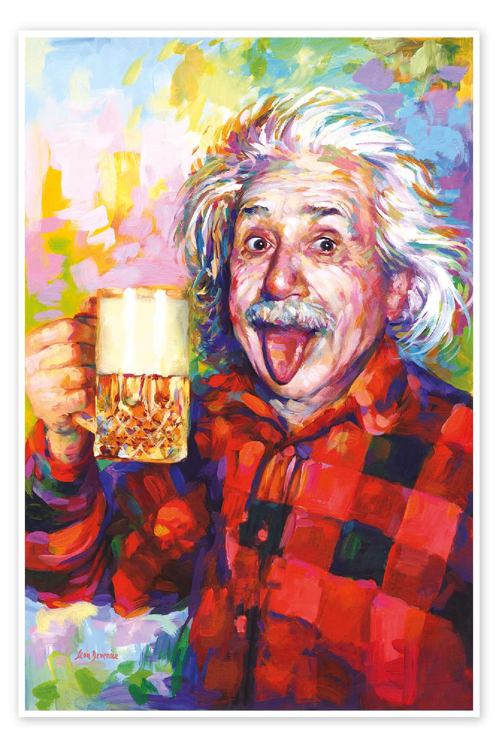 posterlounge Poster Cheers Einstein
