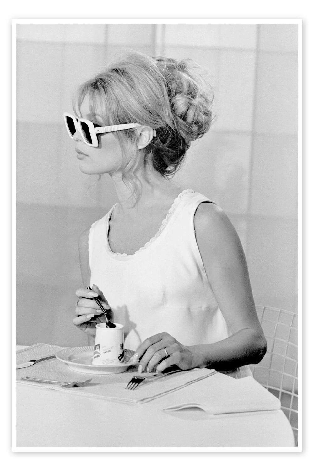 posterlounge Poster Coffee break with Brigitte