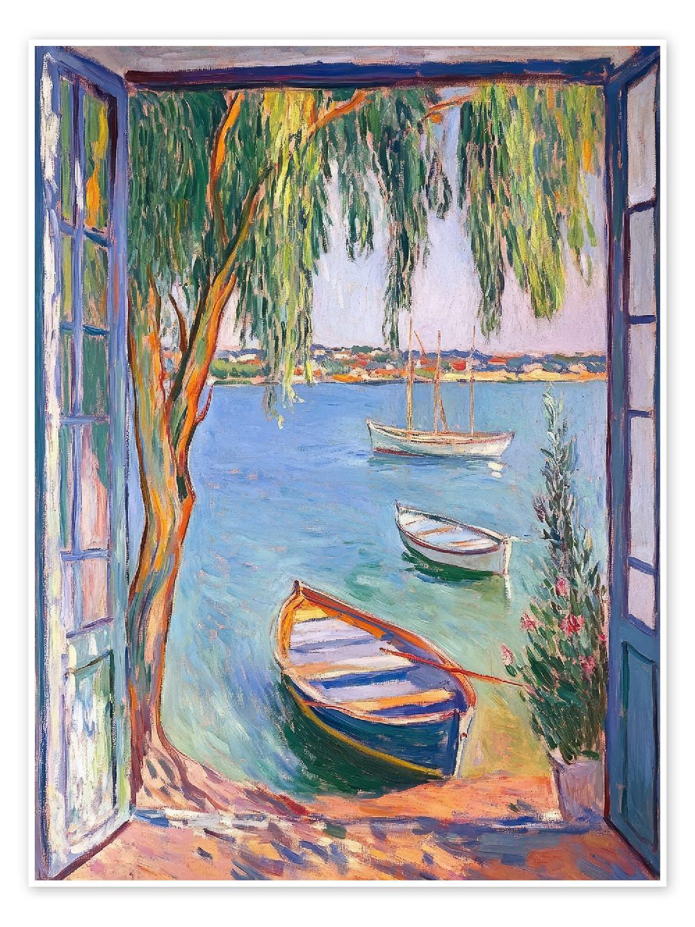 posterlounge Poster Dreamy window view