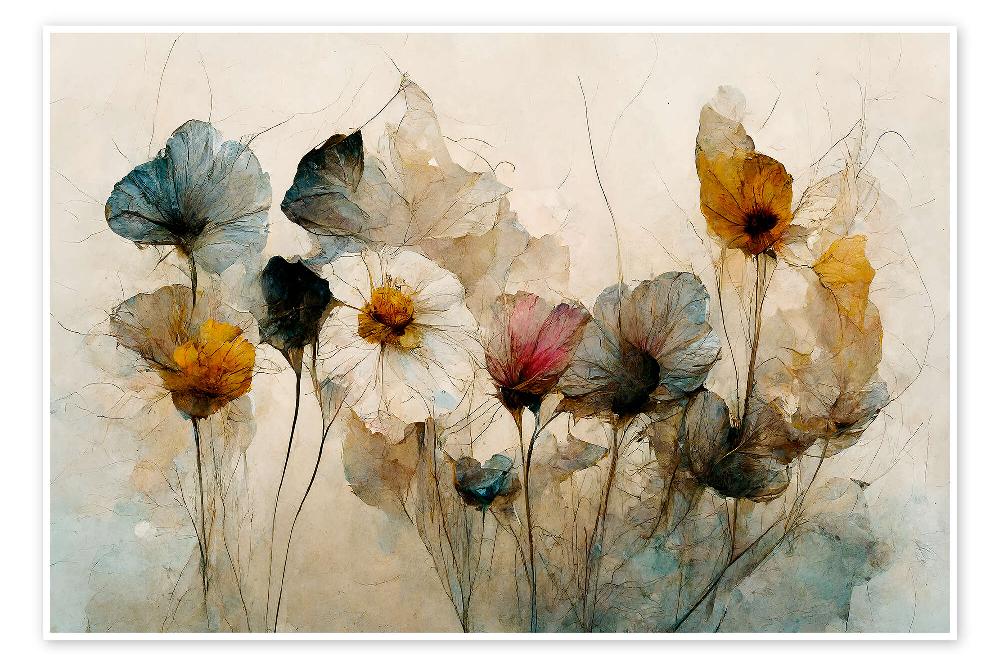 posterlounge Poster Dried Flower Arrangement