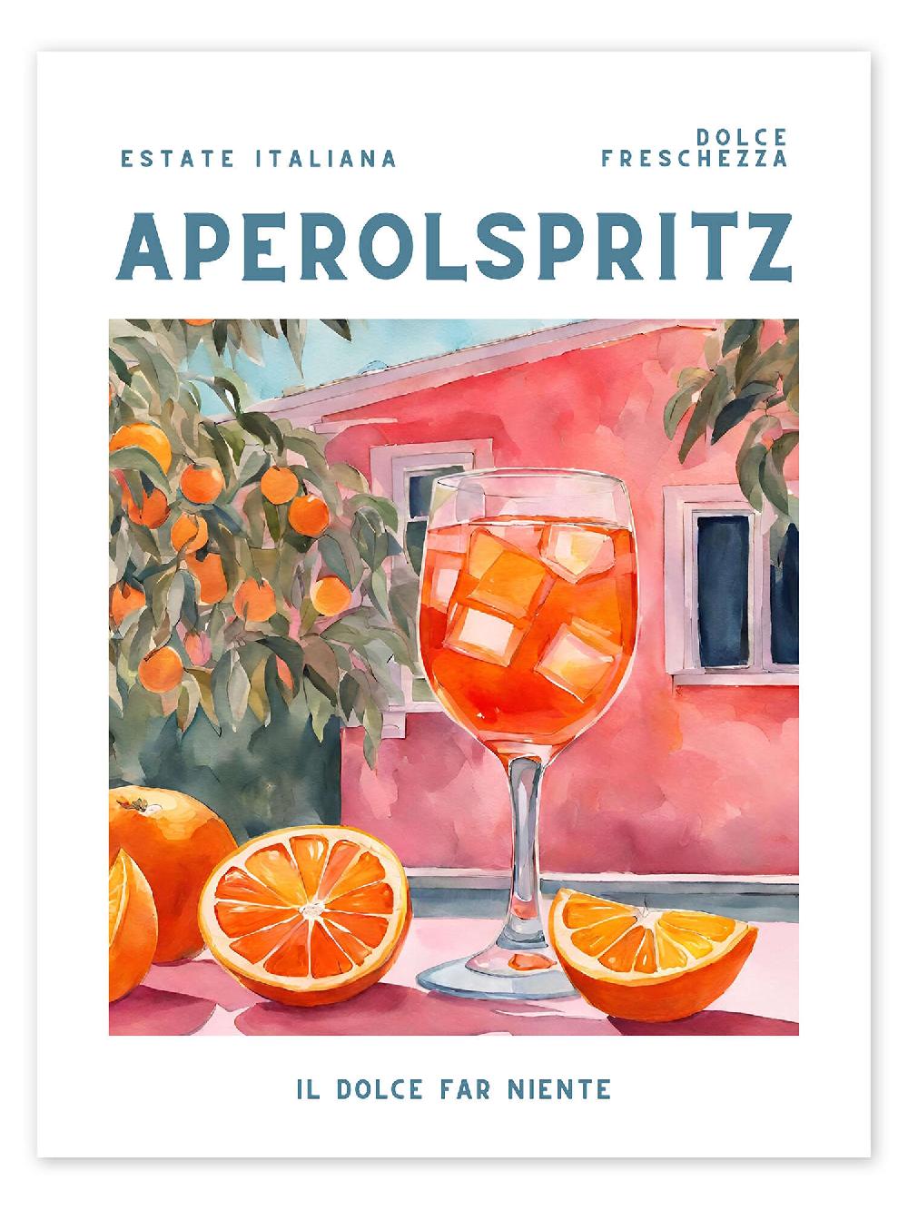 posterlounge Poster Estate Italiana - Aperol Spritz