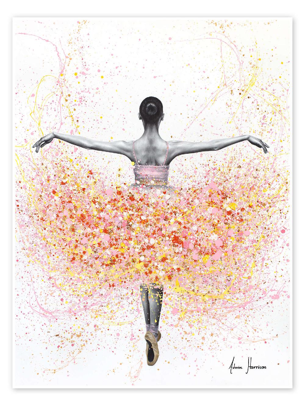 posterlounge Poster Floral Dancer