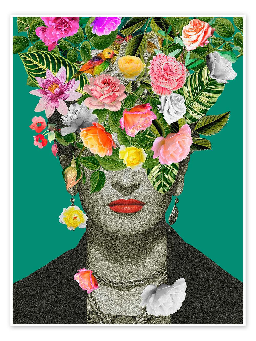posterlounge Poster Floral Frida I