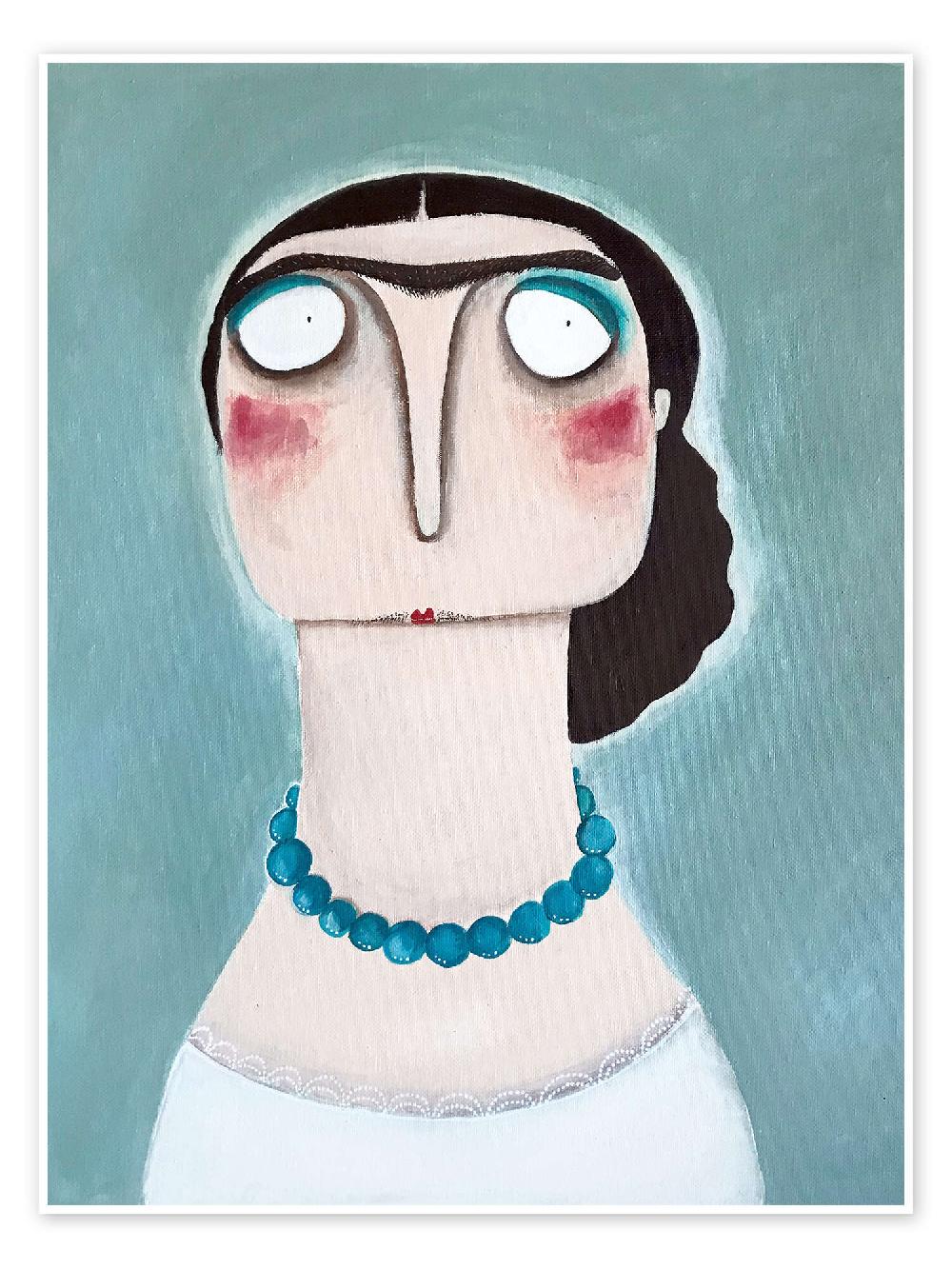 posterlounge Poster Frida Based on Kahlo