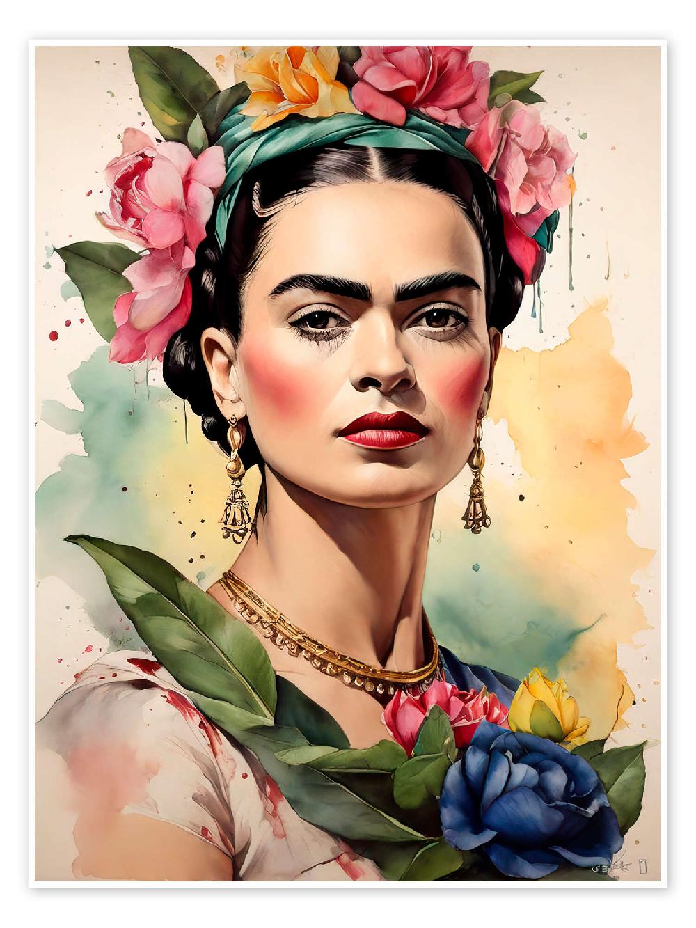 posterlounge Poster Frida Kahlo in the Sunlight