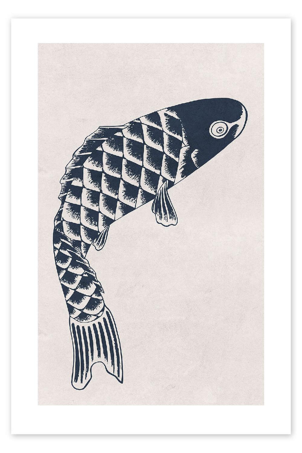 posterlounge Poster Koi