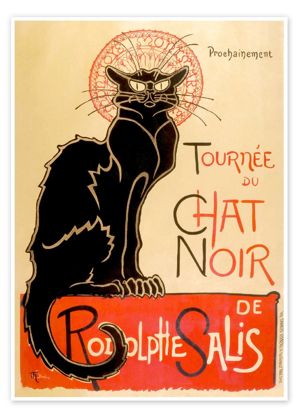 posterlounge Poster Le Chat Noir