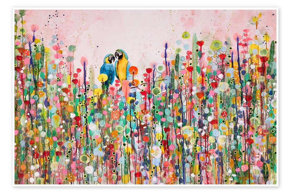 posterlounge Poster Love Feathers