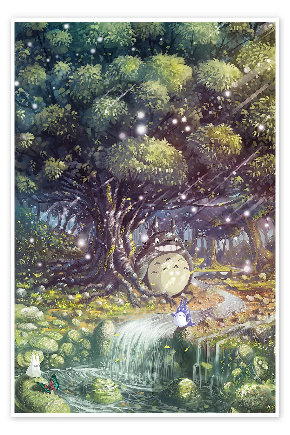 posterlounge Poster Magical Paradise Totoro