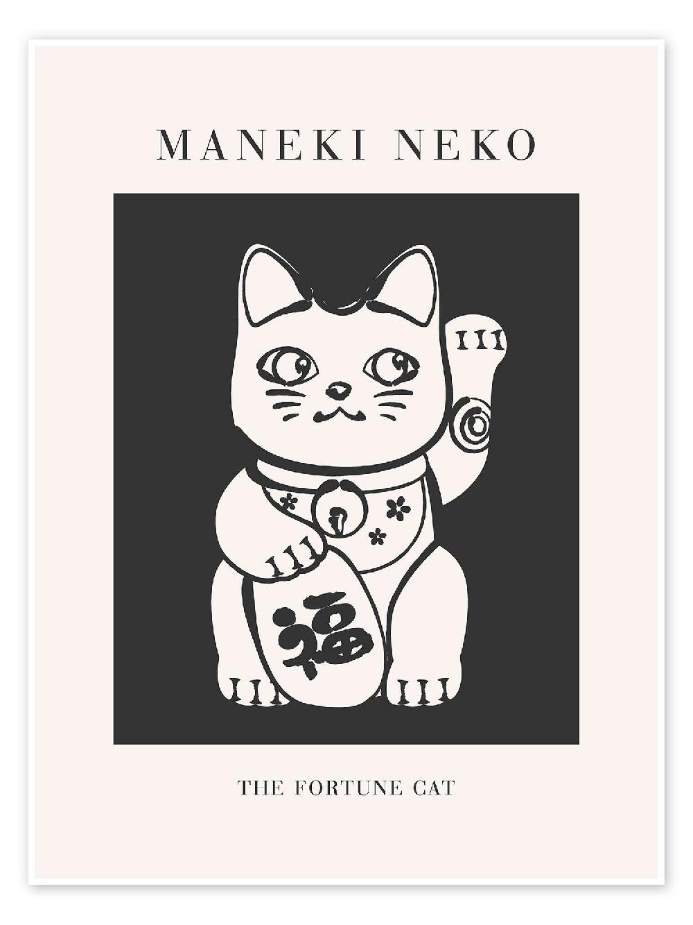 posterlounge Poster Manekineko The Fortune Cat