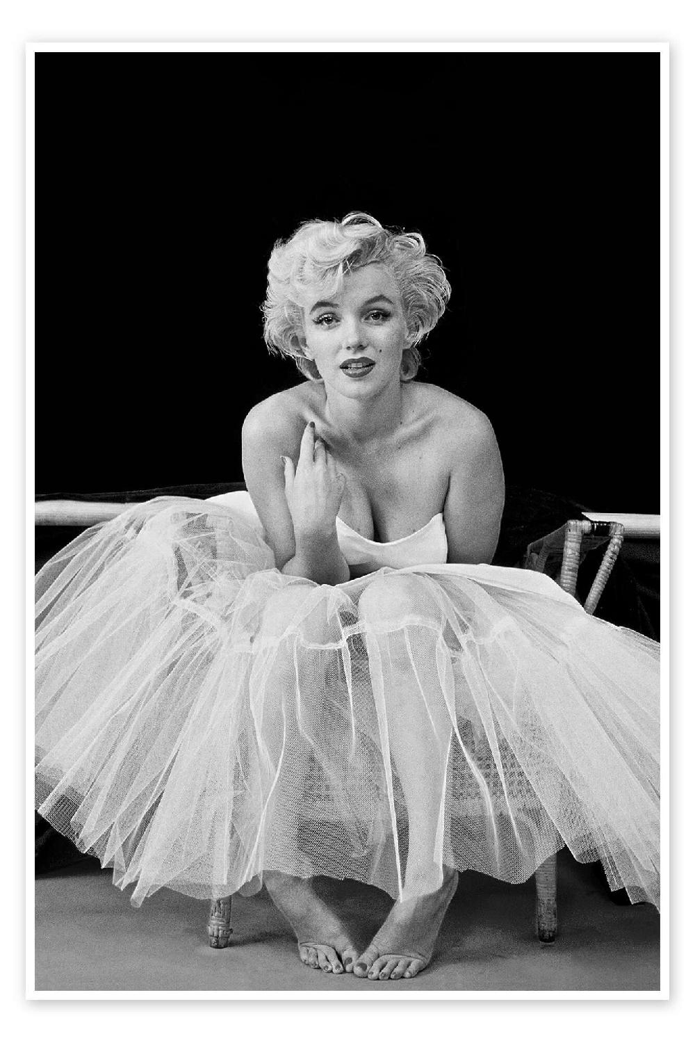 posterlounge Poster Marilyn Monroe in een tutu