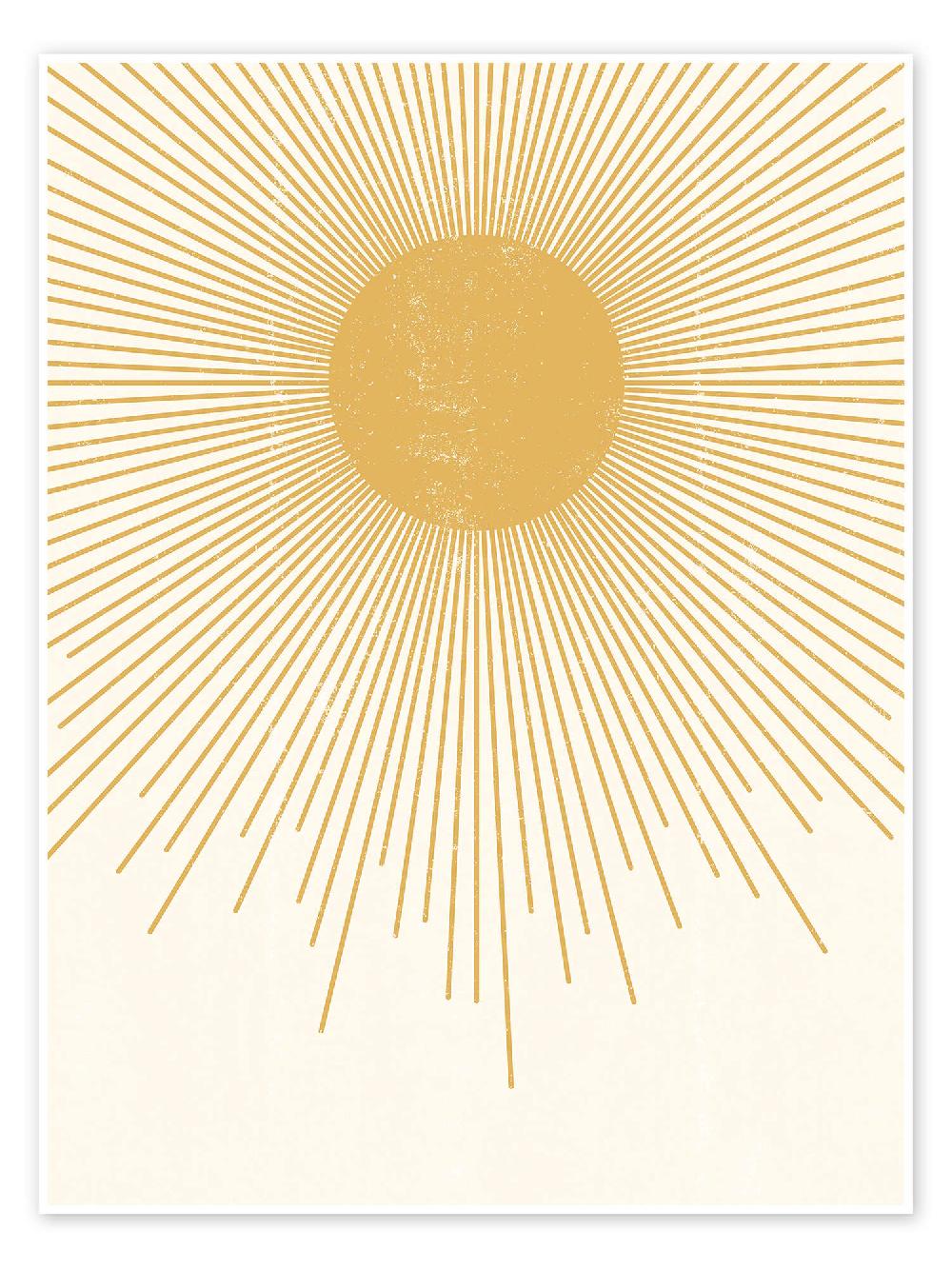 posterlounge Poster Minimalist sun