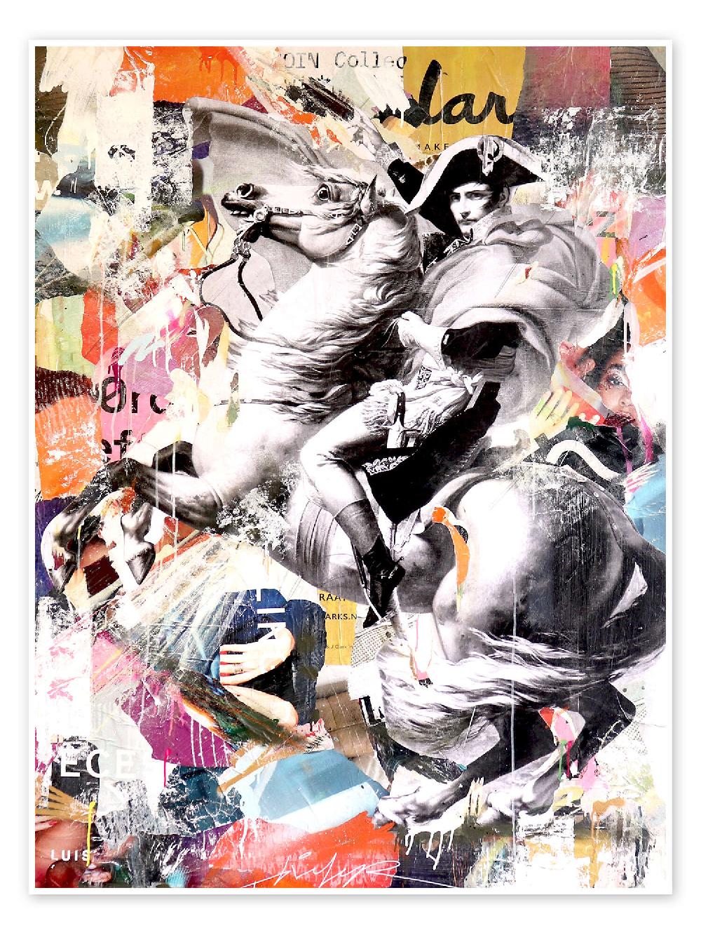 posterlounge Poster Napoleon Pop Art