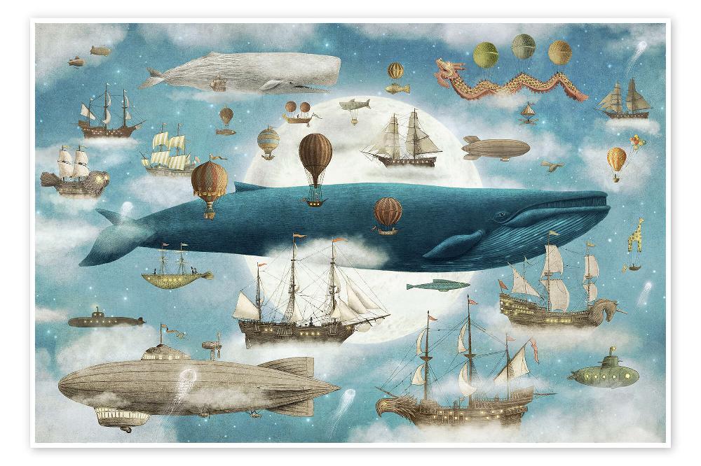 posterlounge Poster Ocean Meets Sky