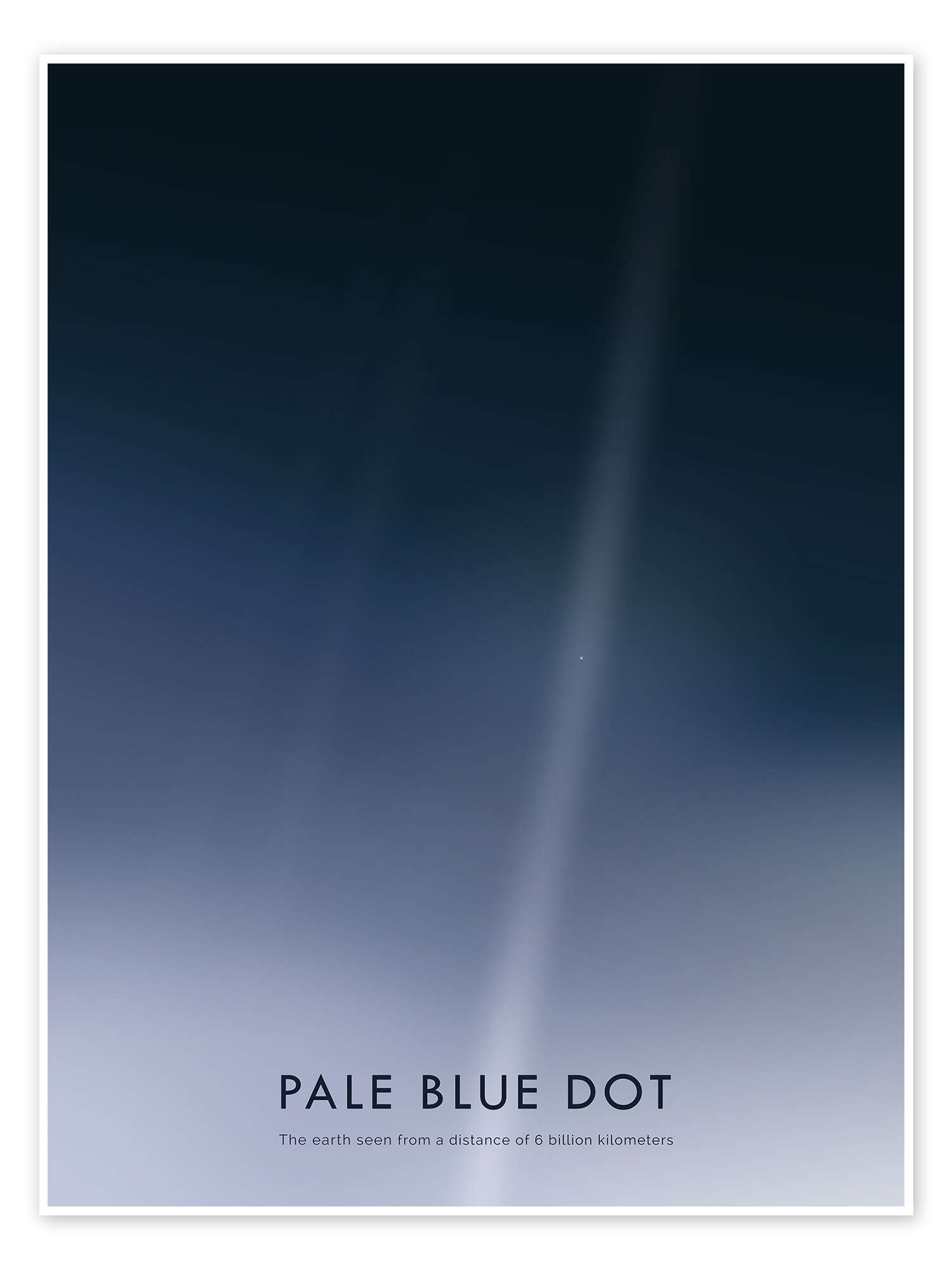posterlounge Poster Pale Blue Dot