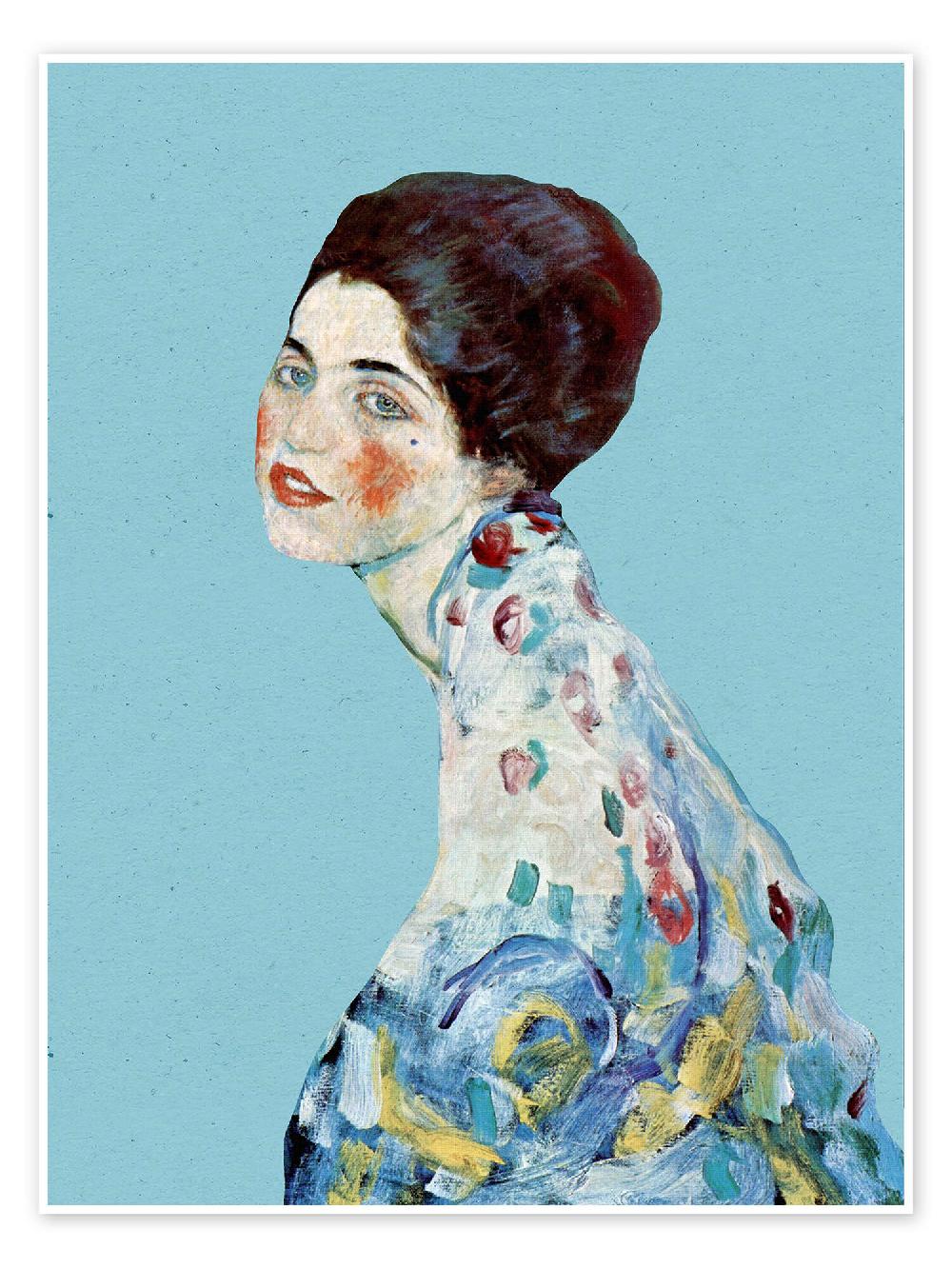 posterlounge Poster Portret van een dame