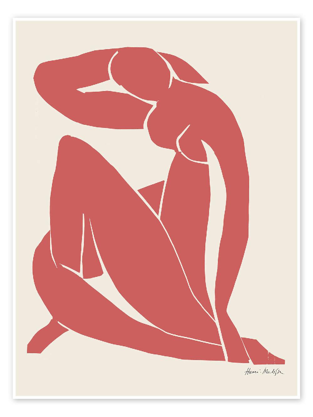 posterlounge Poster Red Nude