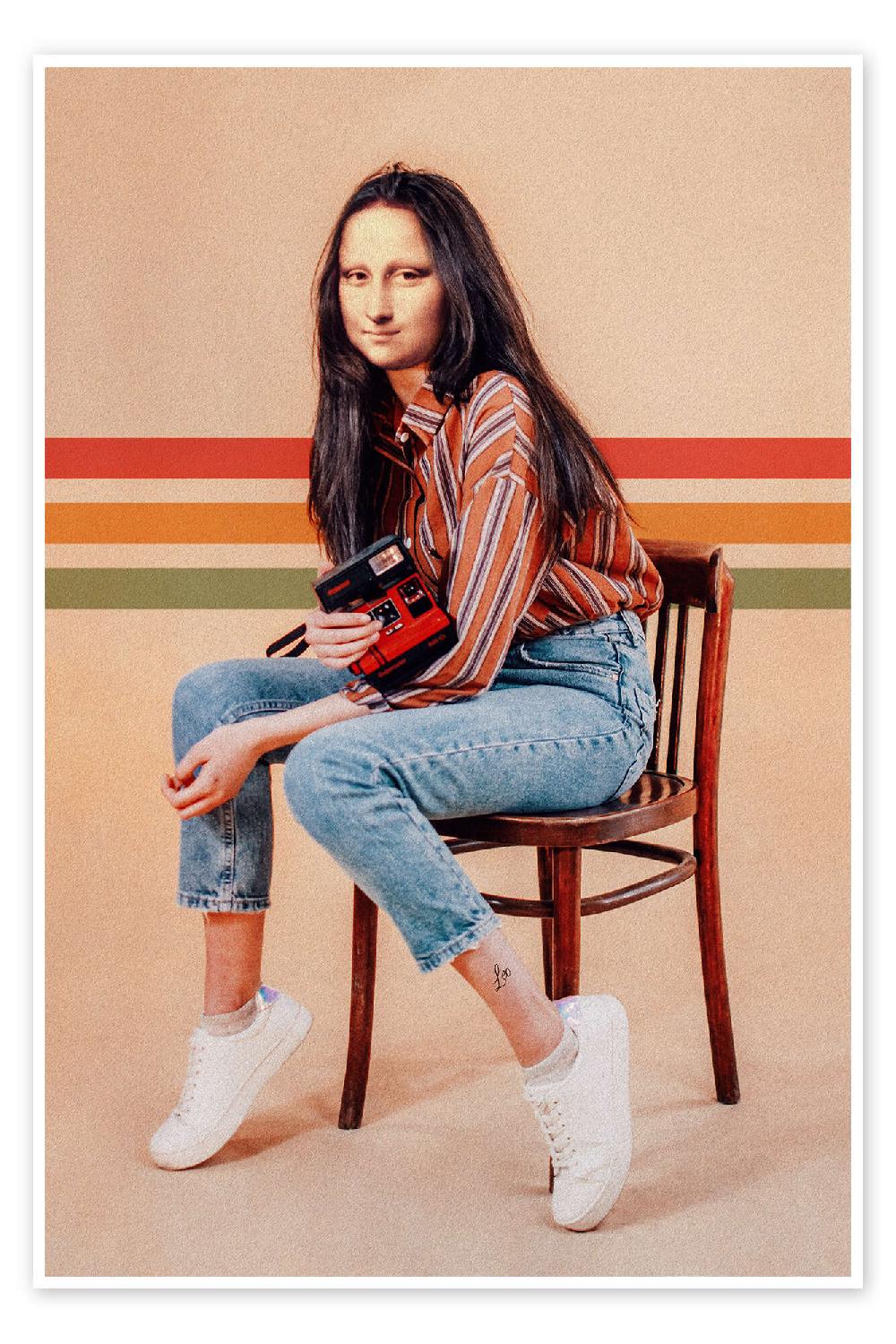 posterlounge Poster Retro Mona