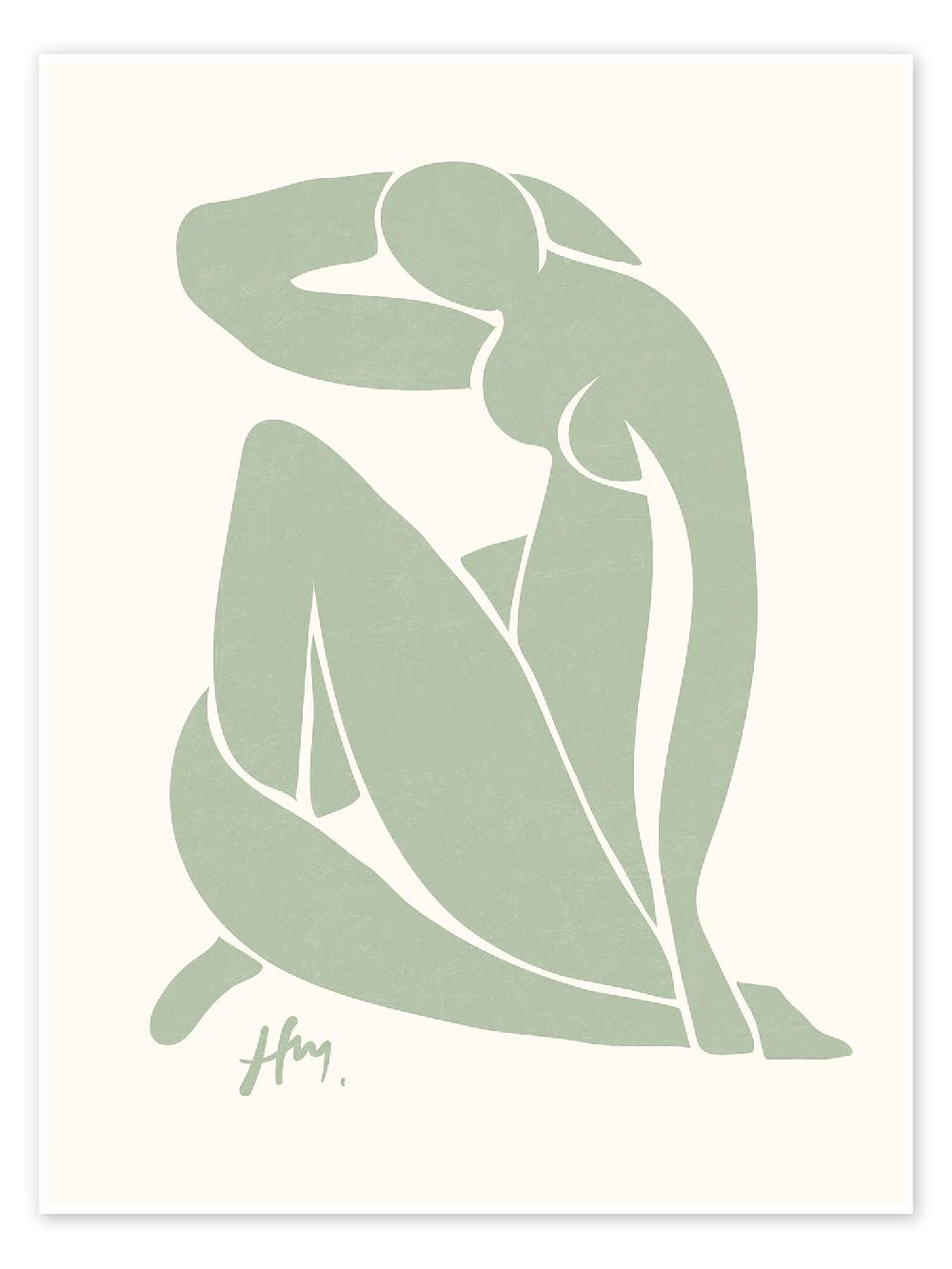 posterlounge Poster Sage Green Nude