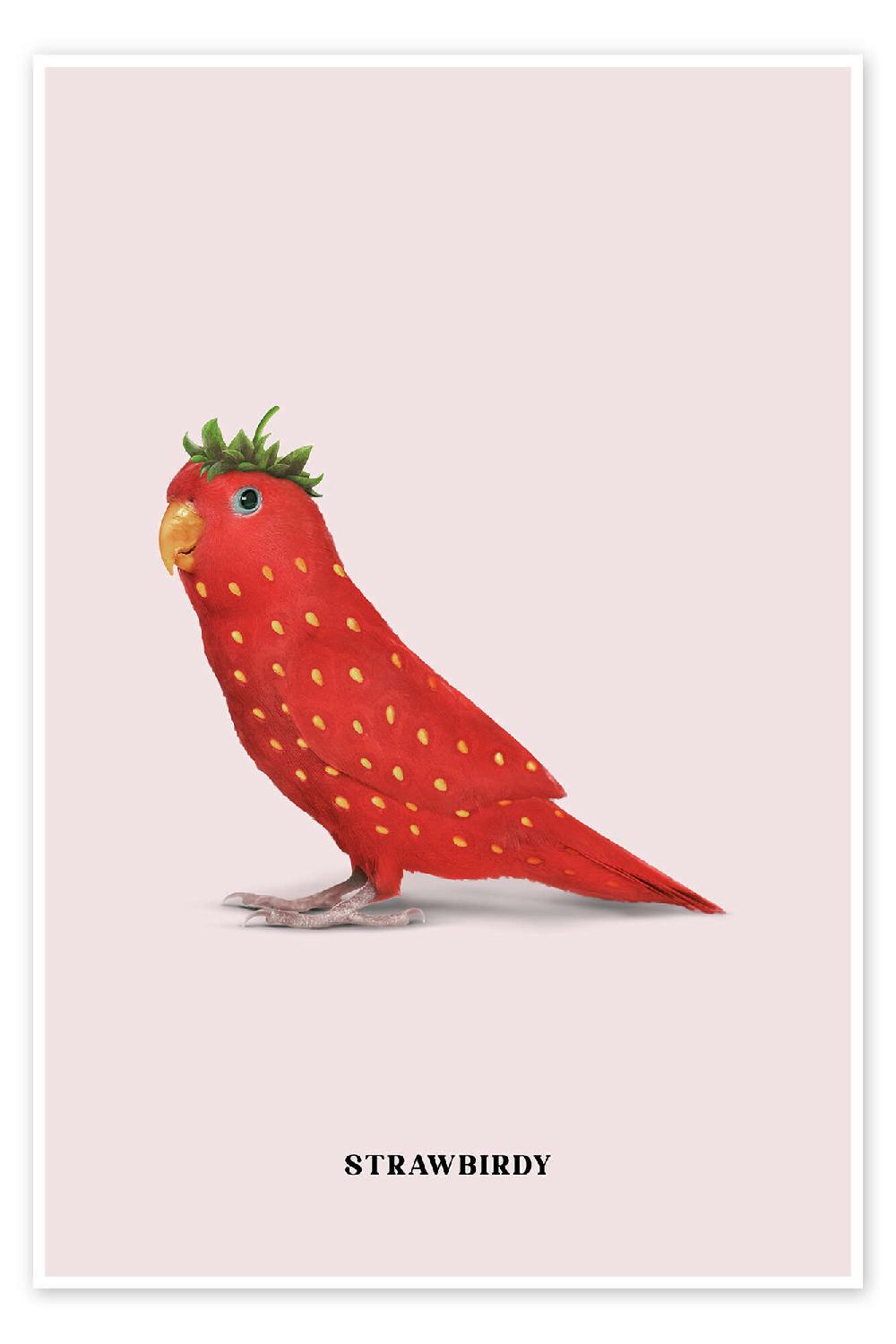 posterlounge Poster Strawbirdy
