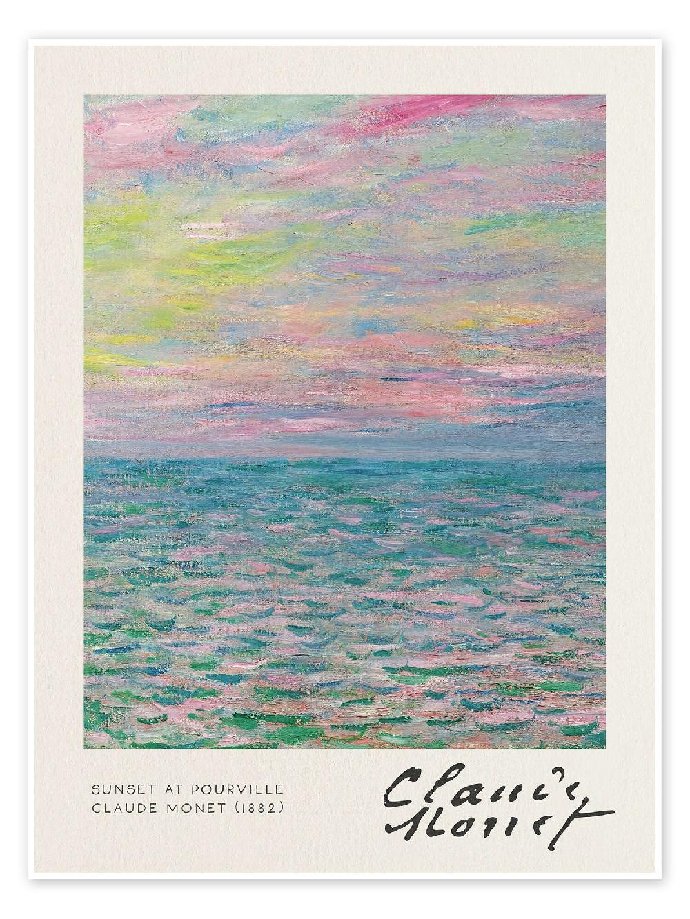 posterlounge Poster Sunset at Pourville 1882
