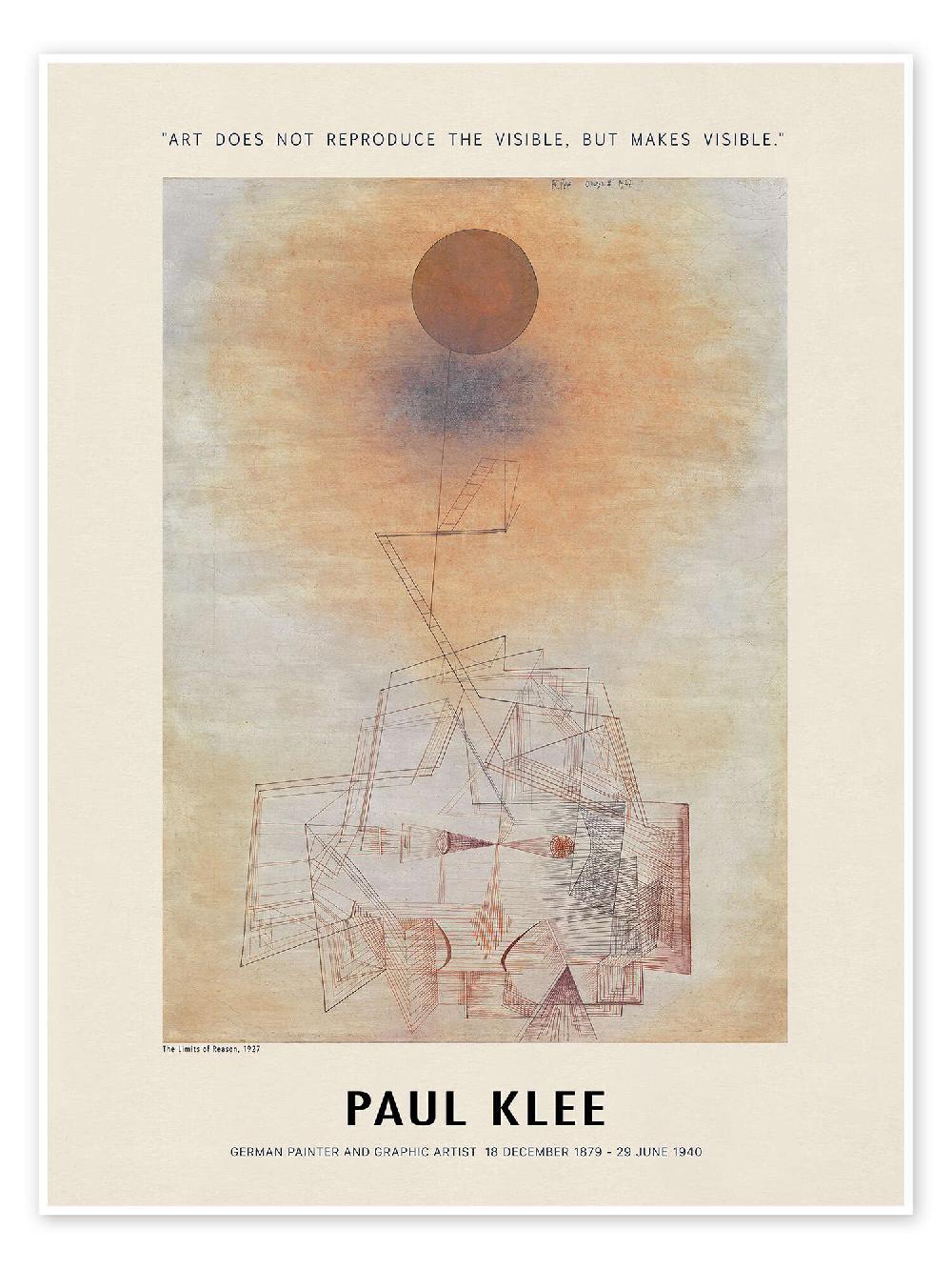 posterlounge Poster The Limits of Reason 1927